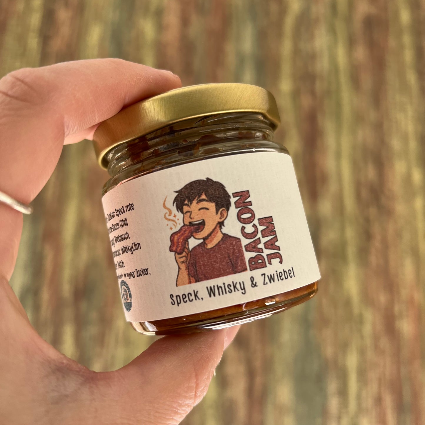 Bacon Jam – Herzhafter Aufstrich mit Speck, Whisky & Zwiebeln - 100 Gramm