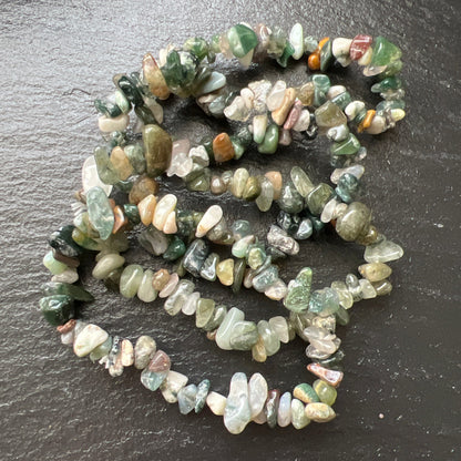 Moosachat - Splitterarmband