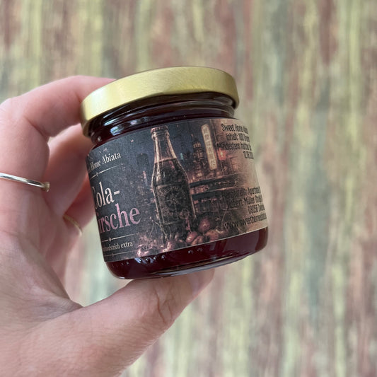 Sauerkirsche mit Cola und Vanille - Fruchtaufstrich extra - 100 Gramm