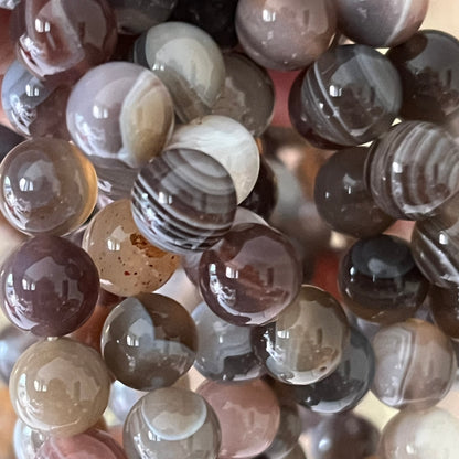 Botswana Achat – 8 mm, ca. 18 cm - Armband