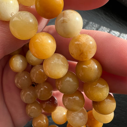 Gelbe Jade – Armband - 10mm