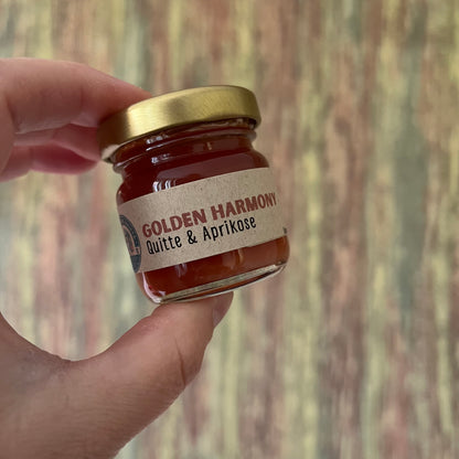 Golden Harmony – Quitte & Aprikose - Fruchtaufstrich - 40 Gramm
