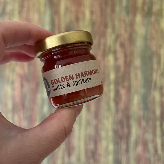Golden Harmony – Quitte & Aprikose - Fruchtaufstrich - 40 Gramm