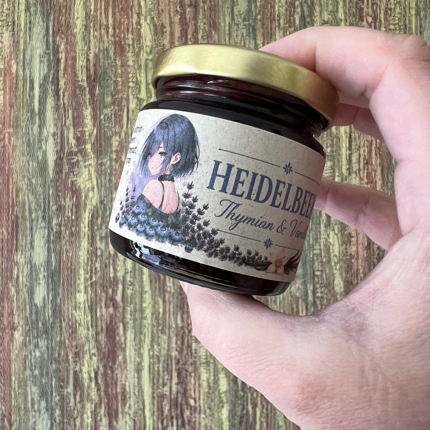 Heidelbeere mit Thymian - Fruchtaufstrich - 100 Gramm