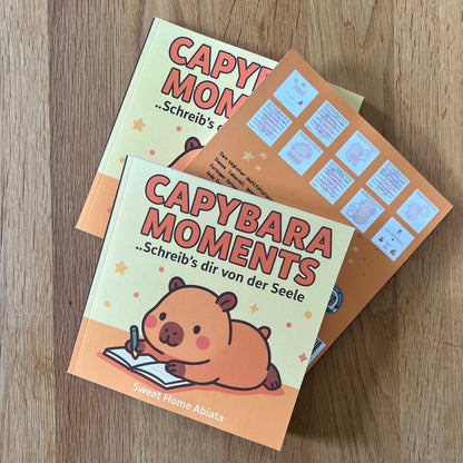 Capybara Moments – Schreib’s dir von der Seele: Dein 80-Tagebuch mit süßen Capybara Motiven auf jeder Seite