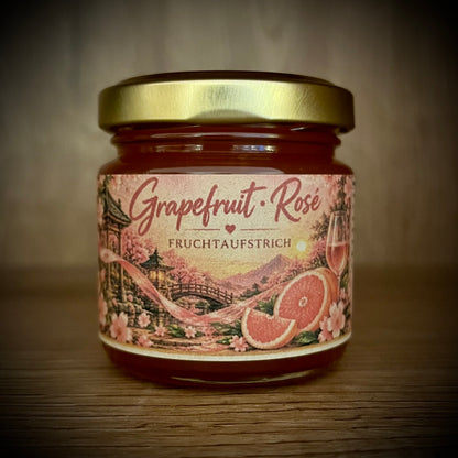 Grapefruit · Rosé – Fruchtaufstrich - 100 Gramm (mit Alkohol)