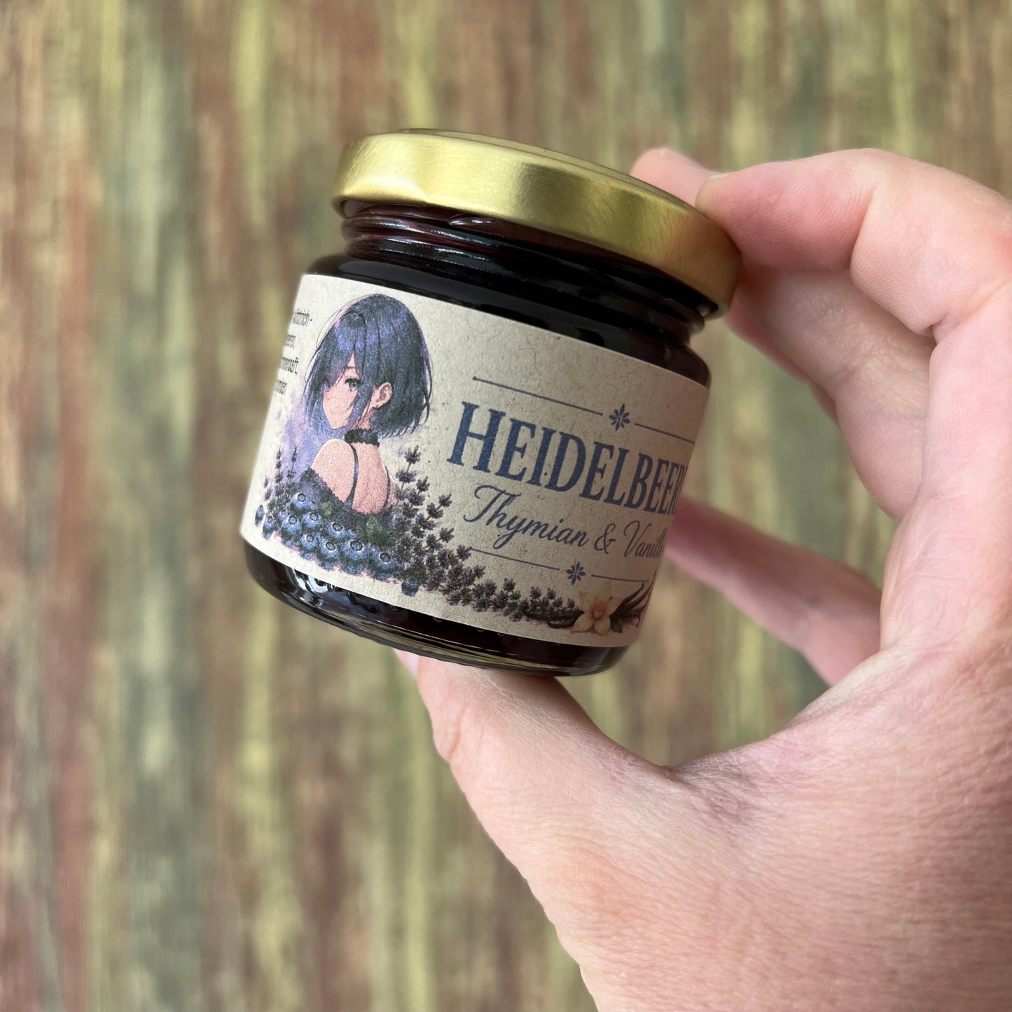 Heidelbeere mit Thymian - Fruchtaufstrich - 100 Gramm
