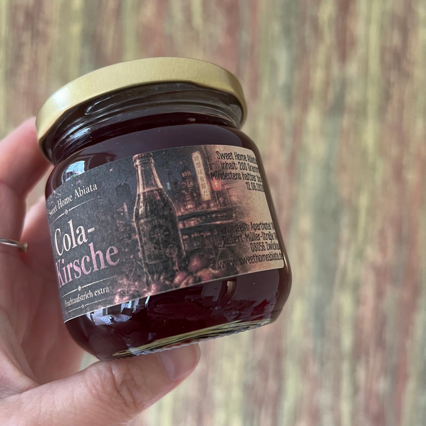 Sauerkirsche mit Cola und Vanille - Fruchtaufstrich extra - 200 Gramm