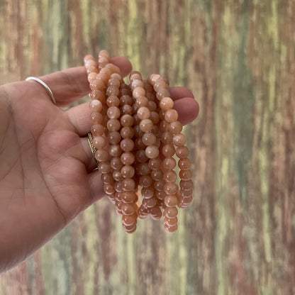 Sonnenstein – 6 mm, ca. 18 cm - Armband