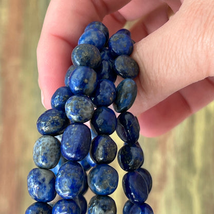 Lapis Lazuli Armband – Nuggets 10–12 mm, ca. 19 cm