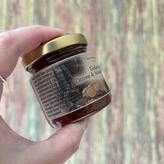 Gelee mit Zitronenlimonade und Schokoladengewürz 100 Gramm
