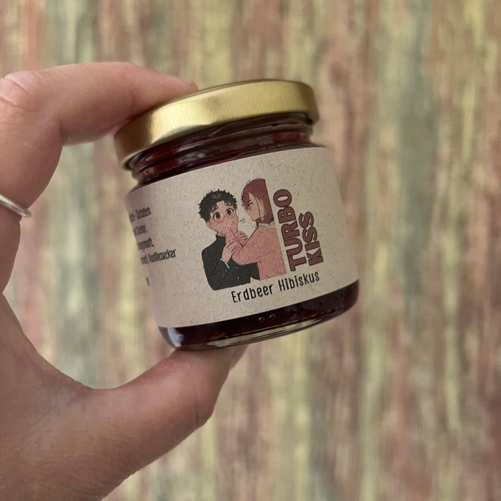 Turbo Kiss - Erdbeere Hibiskus - Fruchtaufstrich - 100 Gramm