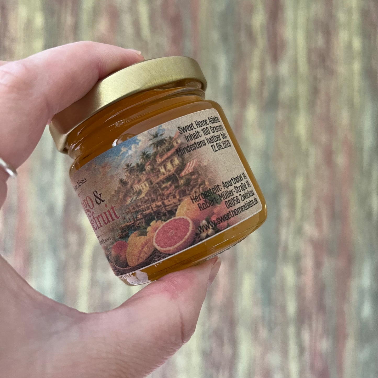 Mango und Pink Grapefruit - Fruchtaufstrich extra - 100 Gramm