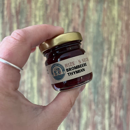Rize’s Secret – Brombeer-Thymian-Vanille -Fruchtaufstrich - 40 Gramm
