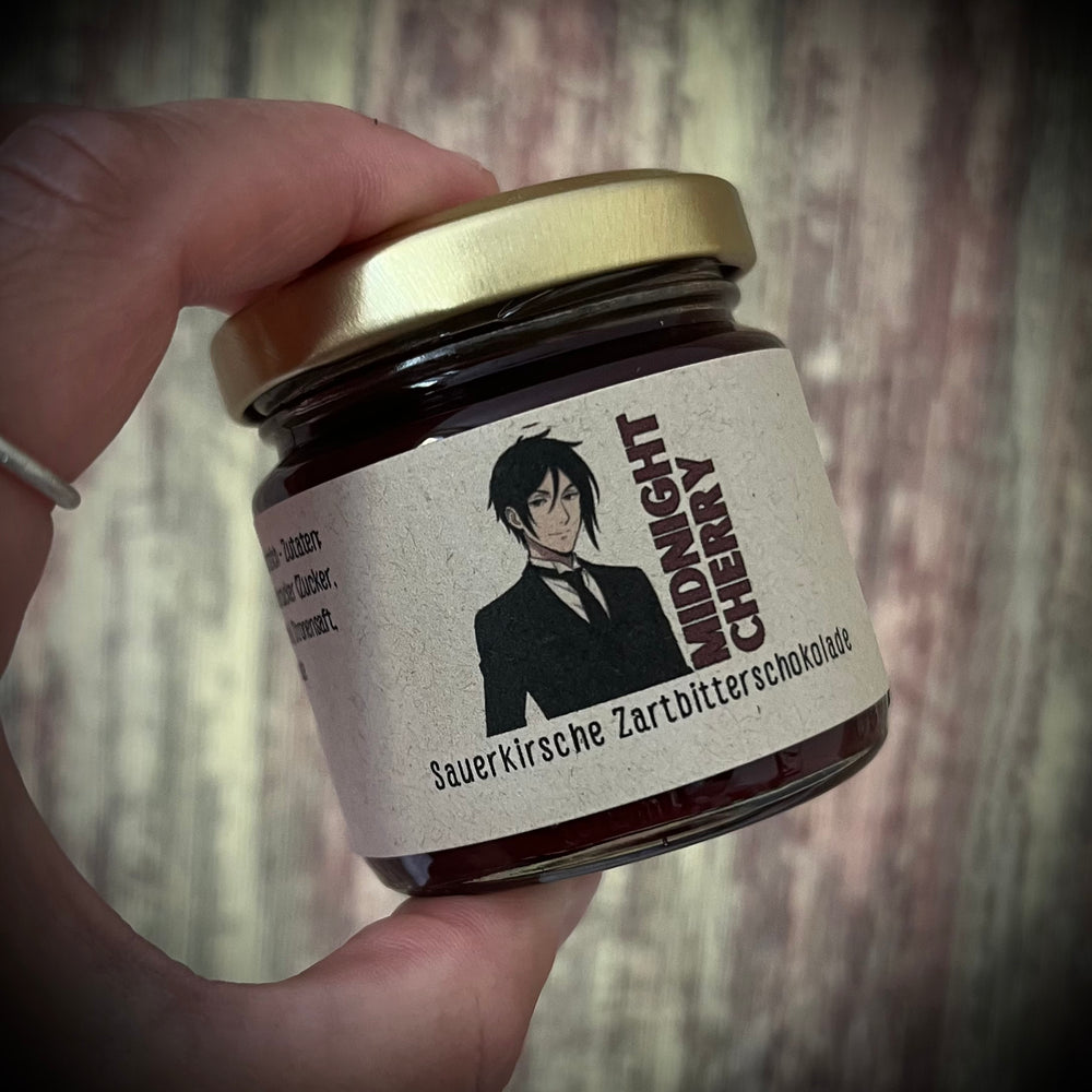 Midnight Cherry – Sauerkirsche mit Zartbitterschokolade -Fruchtaufstrich - 100 Gramm
