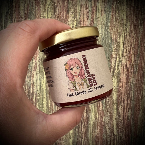 Strawberry Love - Erdbeer Colada - Fruchtaufstrich - 100 Gramm (mit Alkohol)