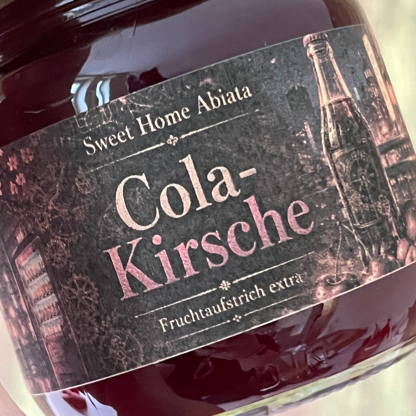 Sauerkirsche mit Cola und Vanille - Fruchtaufstrich extra - 200 Gramm