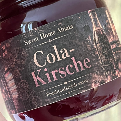 Sauerkirsche mit Cola und Vanille - Fruchtaufstrich extra - 200 Gramm