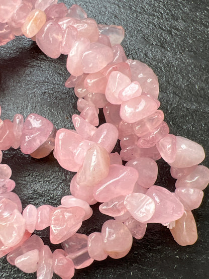 Rosenquarz - Splitterarmband