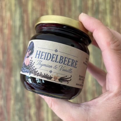 Heidelbeere mit Thymian - Fruchtaufstrich - 200 Gramm