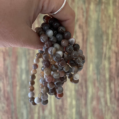 Botswana Achat – 8 mm, ca. 18 cm - Armband