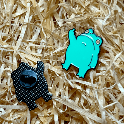 Pin - Frosch mit Mittelfinger - Sweet Home Abiata