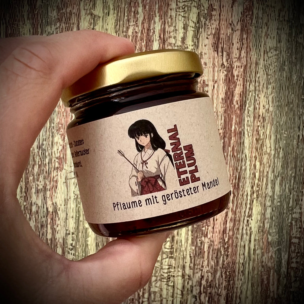 Eternal Plum - Pflaume mit gerösteter Mandel - Fruchtaufstrich 100 Gramm