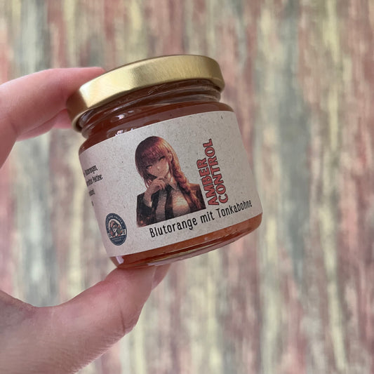 Amber Control - Blutorange mit Tonkabohne - Fruchtaufstrich 100 Gramm