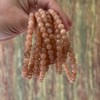 Sonnenstein – 6 mm, ca. 18 cm - Armband