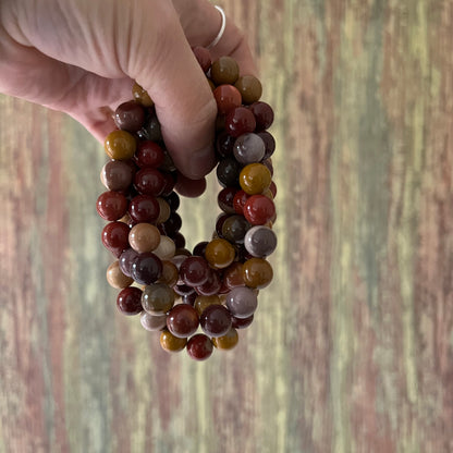 Mookait – 10 mm, ca. 18 cm - Armband