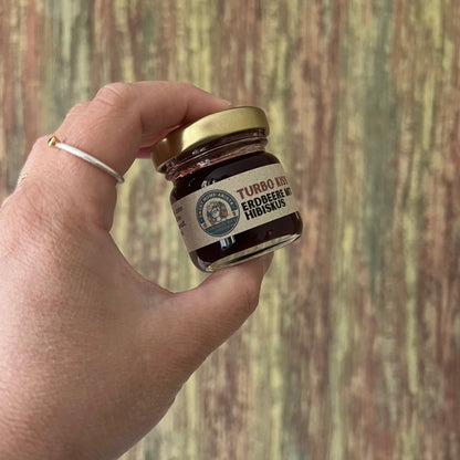 Turbo Kiss - Erdbeere Hibiskus - Fruchtaufstrich - 40 Gramm