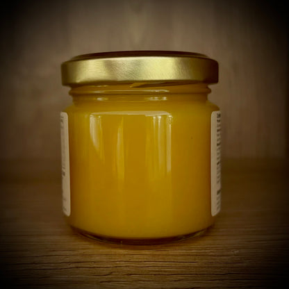 Pfirsich · Maracuja · Weiße Schokolade - Fruchtaufstrich 100 Gramm