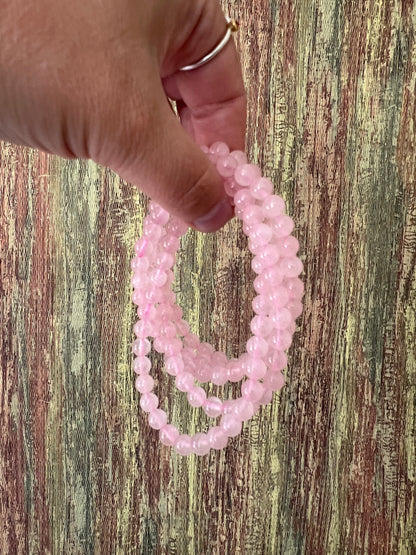 Rosenquarz – Armband  6mm