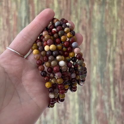 Mookait – 6 mm, ca. 18 cm - Armband