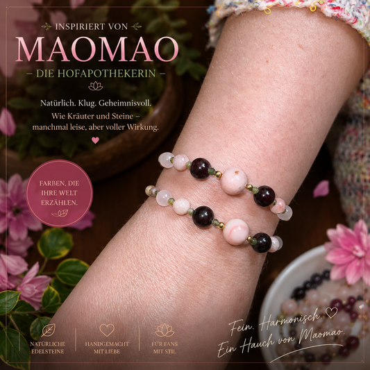 Inspiriert von "Die Tagebücher der Apothekerin" - Maomao – Natursteinarmband