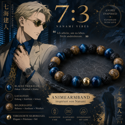 Anime inspiriertes Armband „7:3“ – Nanami von JJK