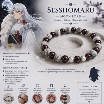"Moon Lord" - inspiriert von Sesshomaru aus Inuyasha - Armband