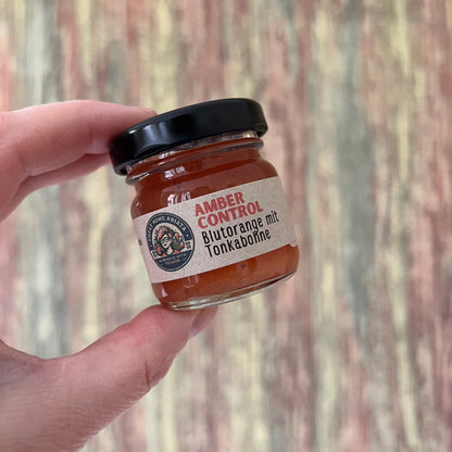 Amber Control - Blutorange mit Tonkabohne - Fruchtaufstrich 40 Gramm