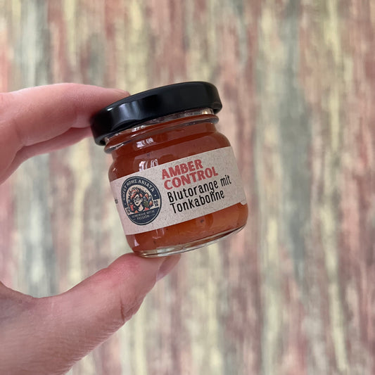 Amber Control - Blutorange mit Tonkabohne - Fruchtaufstrich 40 Gramm