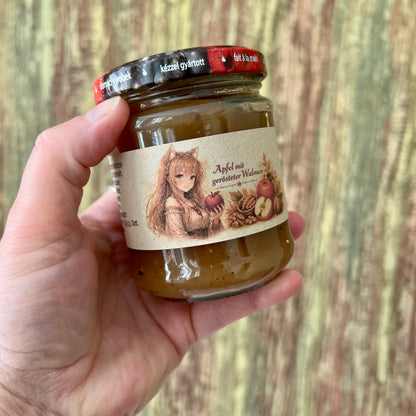 Apfel mit gerösteter Walnuss - Fruchtaufstrich 200 Gramm