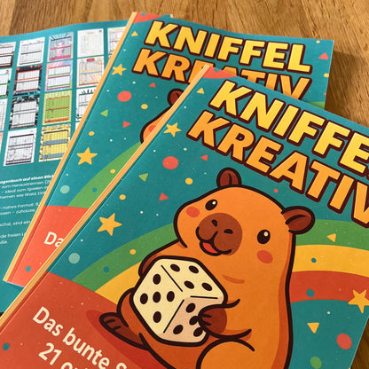 Kreativ Würfelblock: 21 kreative Spielvorlagen zum Heraustrennen! - Limited Edition Capybara