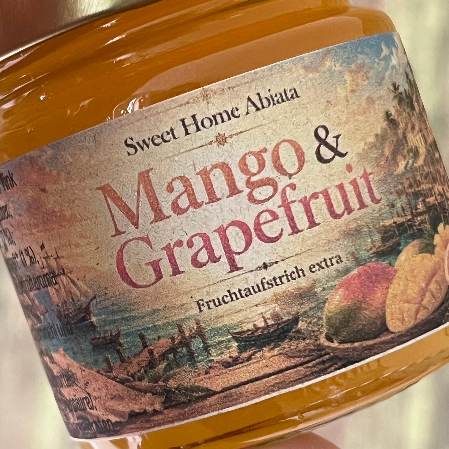 Mango und Pink Grapefruit - Fruchtaufstrich extra - 200 Gramm