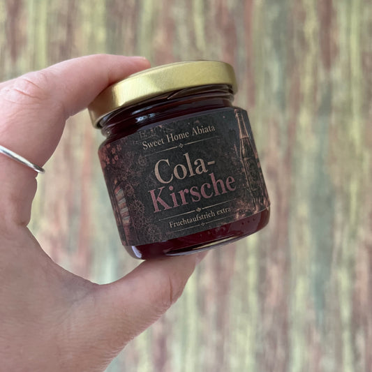 Sauerkirsche mit Cola und Vanille - Fruchtaufstrich extra - 100 Gramm