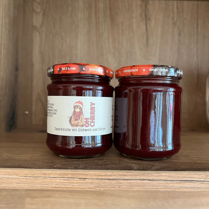 Oh Cherry - Sauerkirsche mit Glühwein - Fruchtaufstrich - 200 Gramm