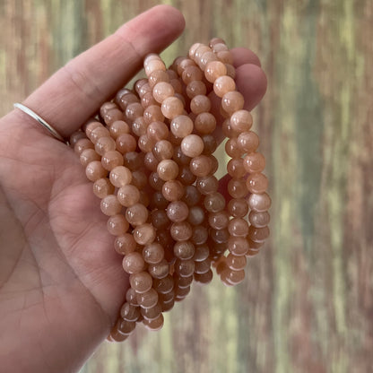 Sonnenstein – 6 mm, ca. 18 cm - Armband