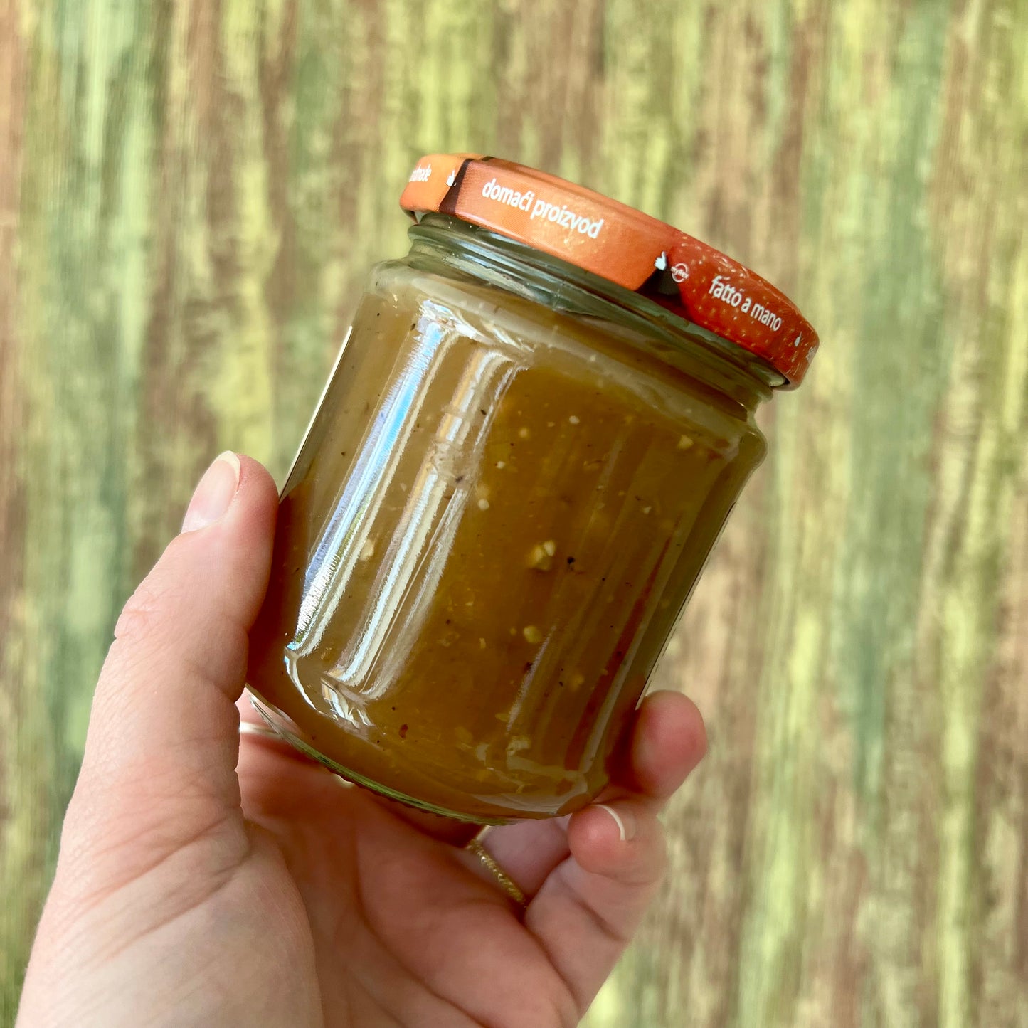 Apfel mit gerösteter Walnuss - Fruchtaufstrich 200 Gramm