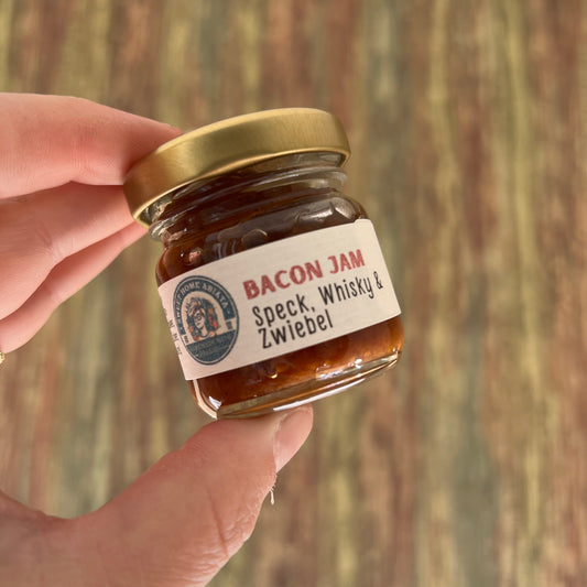 Bacon Jam – Herzhafter Aufstrich mit Speck, Whisky & Zwiebeln - 40 Gramm