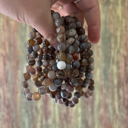 Botswana Achat – 8 mm, ca. 18 cm - Armband