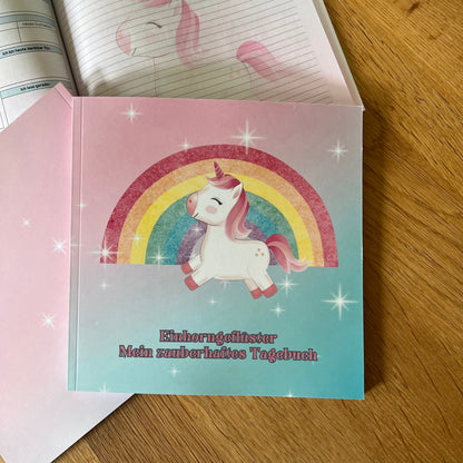 Einhorngeflüster: Mein zauberhaftes Tagebuch: Ein Tagebuch für Kinder und Jugendliche, 60 Tage voller Erinnerungen, Selbstreflexion und Gedanken