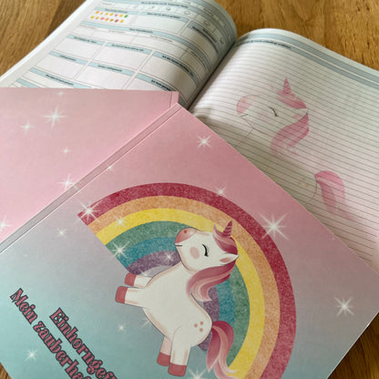 Einhorngeflüster: Mein zauberhaftes Tagebuch: Ein Tagebuch für Kinder und Jugendliche, 60 Tage voller Erinnerungen, Selbstreflexion und Gedanken